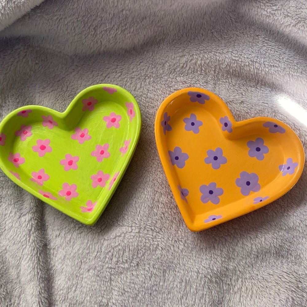 Hand painted trinket dishes